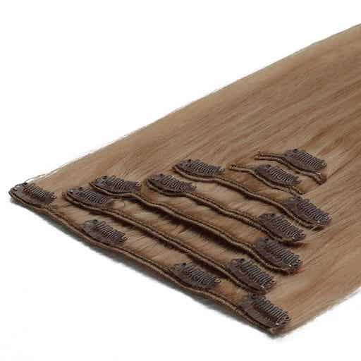 Lasni podaljški Clip On 50cm 70g 16 Pešcena Blond-0 Lasni podaljški Clip On 50cm 70g 16 Pešcena Blond-0