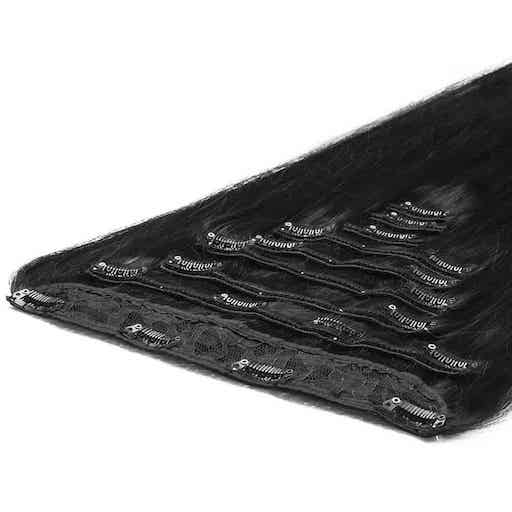 Deluxe Clip On 50cm 200g 1B Naravna Crna-0 Deluxe Clip On 50cm 200g 1B Naravna Crna-0